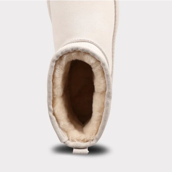 NEW LAMO Winter White Suede Kora Short Ankle Boots for women in white 1025 3m2 - Picture 9 of 10